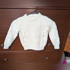 Vintage Sz 4/5 Chunky Sweater Unisex Knitted hand knit heavy weight